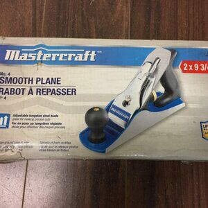 Mastercraft No.4 Smooth Hand Plane Wood Woodworking Carpentry Tool